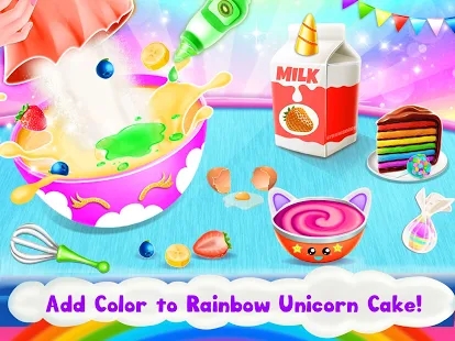 Unicorn Cake Baking(�����������ʦ)