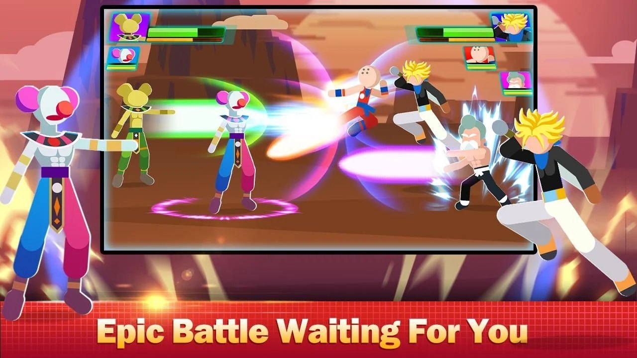 火柴人攻击龙战士 中文版