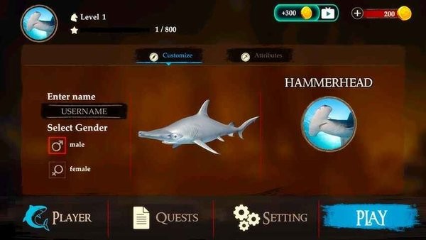 ��ͷ��ģ������Ϸ(The Hammerhead Shark)