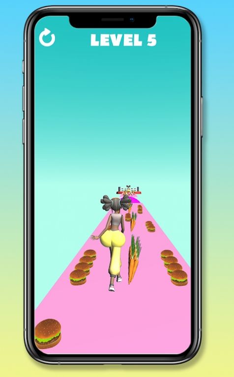 3D美食挑战赛Bum Booty Run