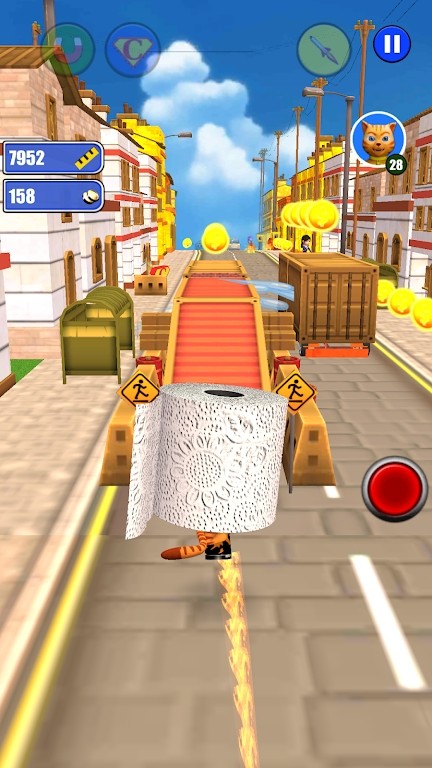 Toilet Paper Cat Run(��ֽè��)