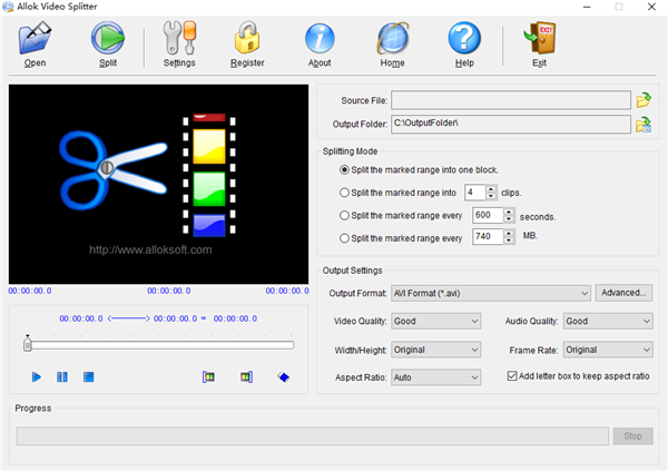 allok video splitter(��Ƶ��������)