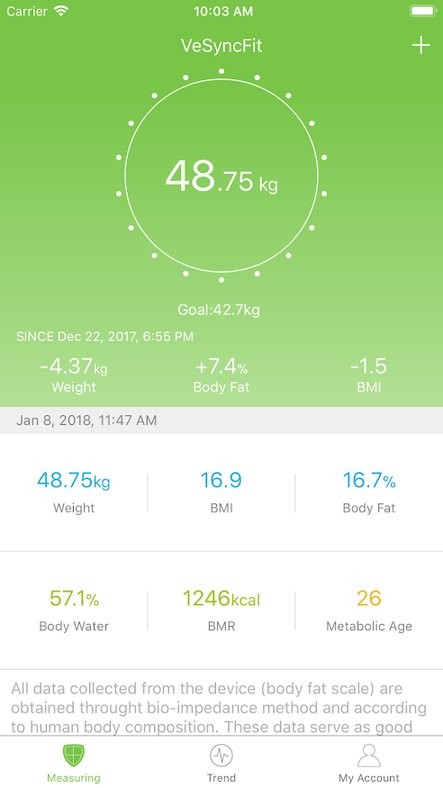 VeSyncFit体脂秤