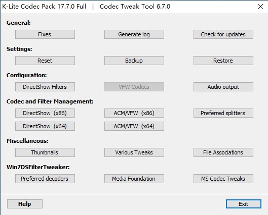 K-Lite Codec Pack Full(��������Ƶ������)