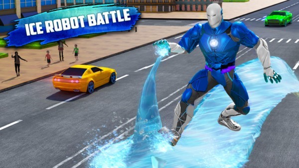 ѩ�ػ�����Ӣ��(Flying Ice Hero Robot)