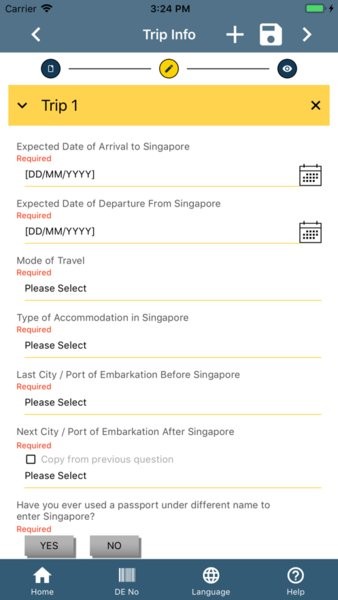 sg arrival card����(�¼��µ����뾳��)