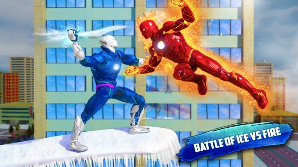 ѩ�ػ�����Ӣ��(Flying Ice Hero Robot)