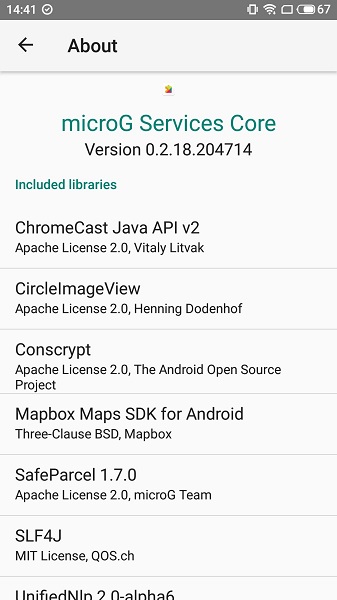 microG Services Core
